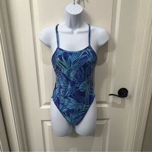 Jolyn Clothing Vibrant Blue and Green Swimsuit